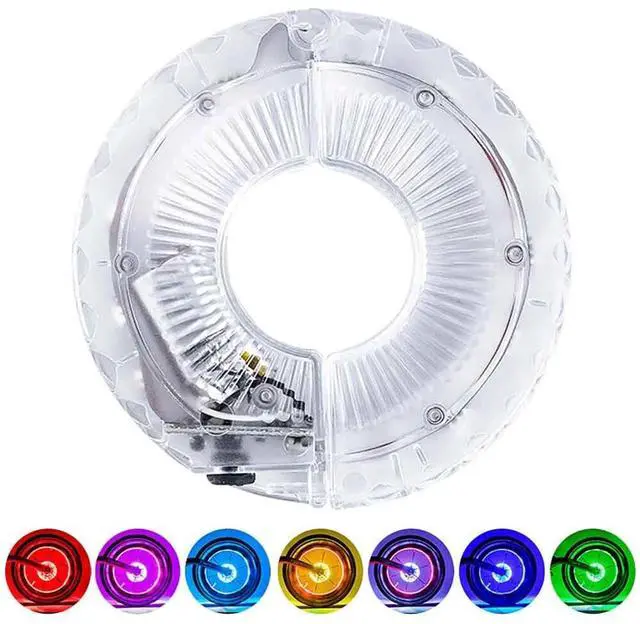 Main image of LED Bike Wheel Light 7 Color USB Rechargeable Hub Safety Tire Lights