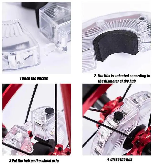 Alt view image 6 of 7 - LED Bike Wheel Light 7 Color USB Rechargeable Hub Safety Tire Lights
