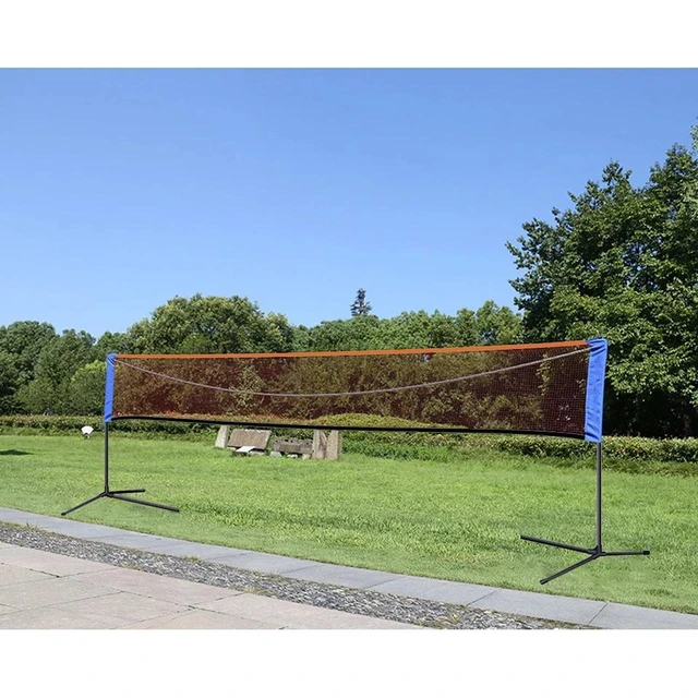 Alt view image 5 of 7 - Portable Badminton Net Set Tennis Volleyball Training Height Adjustable w/ Bag