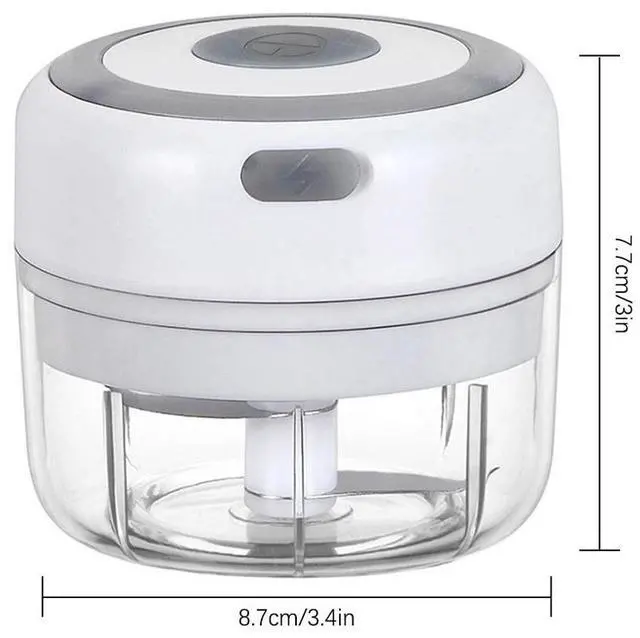 Alt view image 4 of 6 - Electric Mini Garlic Vegetable Chopper Food Slicer and Portable Blender Masher