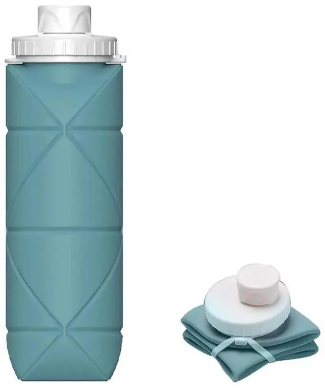 Alt view image 3 of 4 - 600ml Foldable Cycling Portable Sport Water Bottle Retractable Silicone Cup