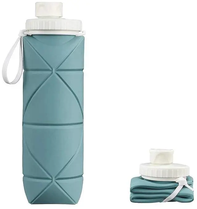 Alt view image 2 of 4 - 600ml Foldable Cycling Portable Sport Water Bottle Retractable Silicone Cup