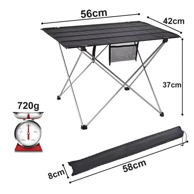 Alt view image 5 of 5 - Portable Folding Table Lightweight Camping Table for Camping Hiking Picnic