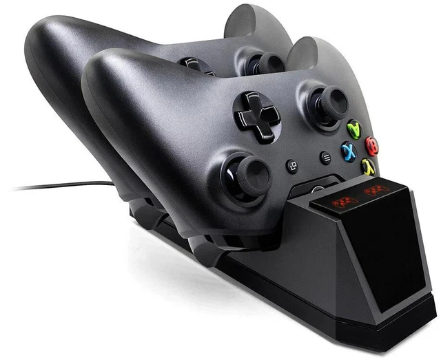 Alt view image 3 of 7 - Xbox One Controller Charger Dual Charging Station Compatible with Xbox One