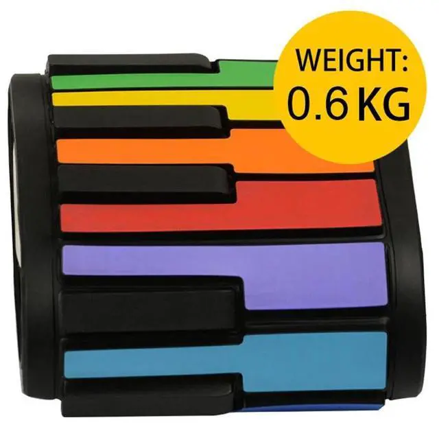Alt view image 6 of 7 - Keyboard Piano Rainbow Piano Keyboard Roll Up Piano 49 Keys Flexible