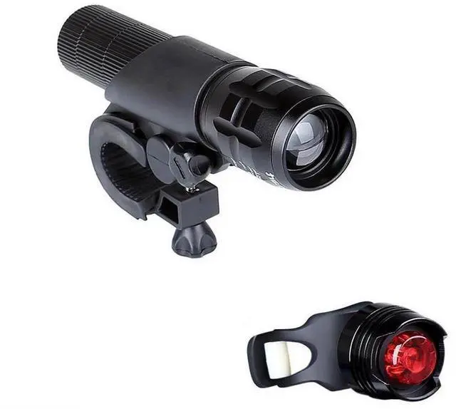 Main image of Bicycle Front Head Light Waterproof LED Bike Safety Flashlight Taillight Combo
