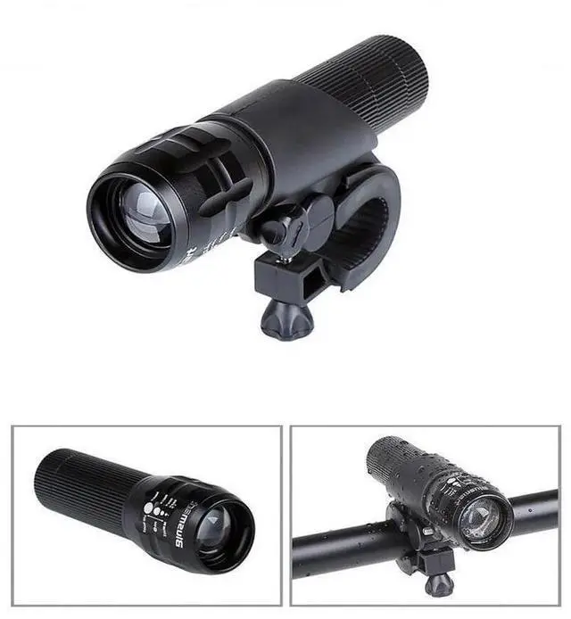 Alt view image 4 of 7 - Bicycle Front Head Light Waterproof LED Bike Safety Flashlight Taillight Combo