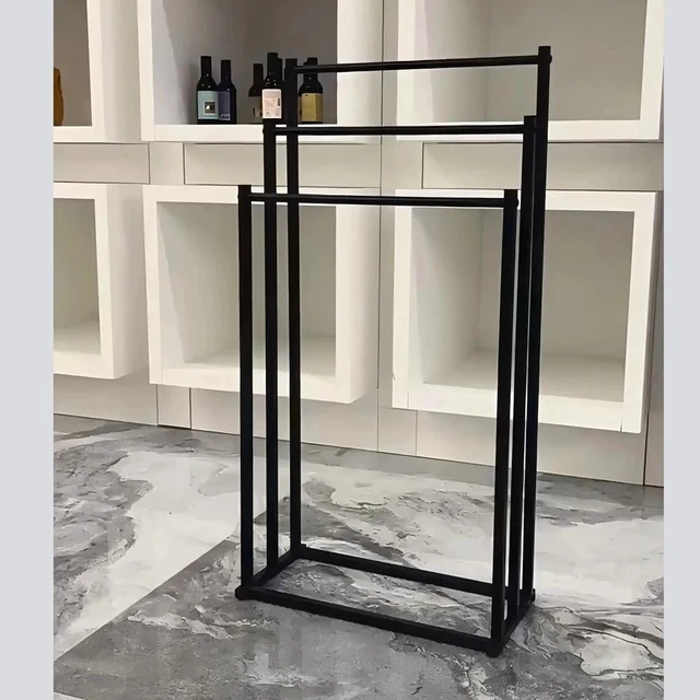 Alt view image 6 of 7 - Free Standing Towel Rack Holder 3 Tier Metal for Bathroom Hand Towel Shelf