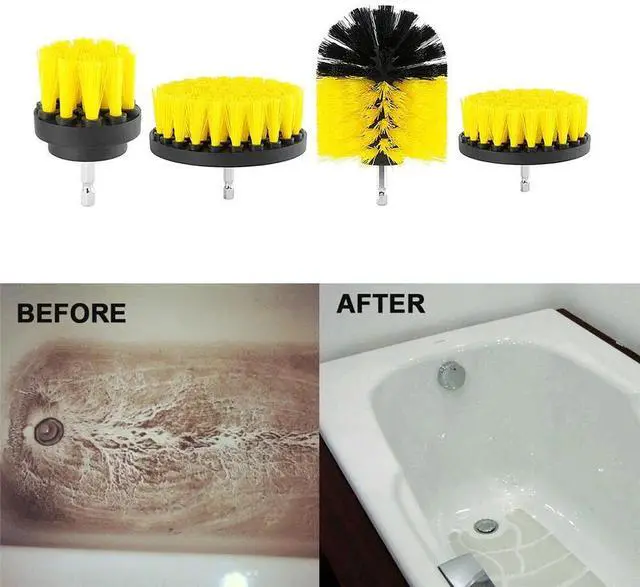 Alt view image 6 of 7 - Drill Brush Attachment Set 22 Pieces for Power Drill Kitchen Cleaning Car Waxing