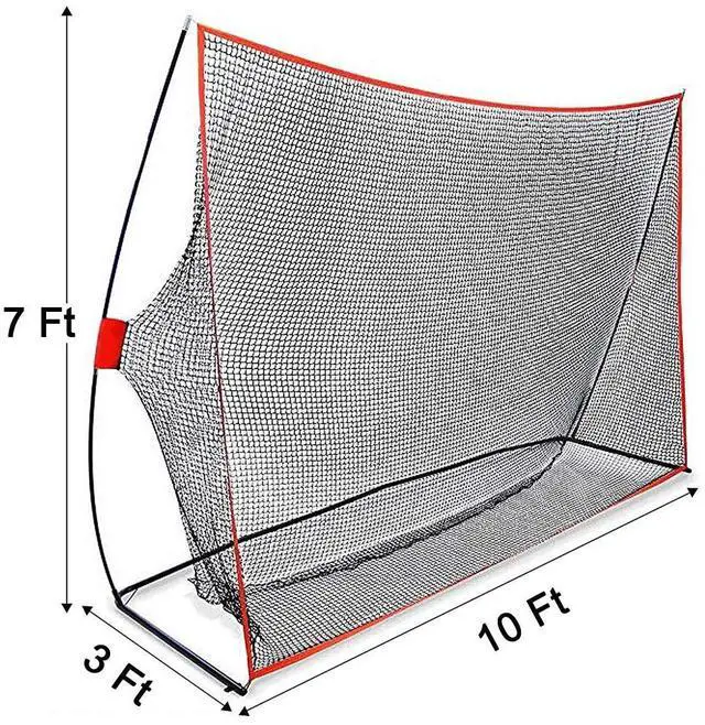 Alt view image 3 of 7 - Outdoor Portable Golf Practice Net 10 FT x 7 FT Driving Range Golf Training Net