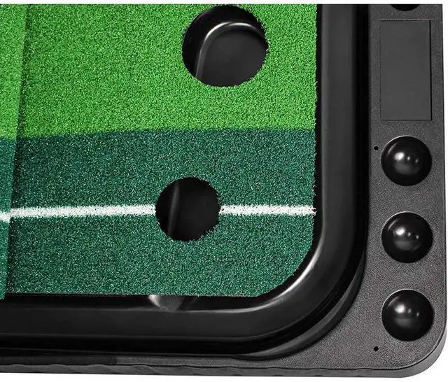 Alt view image 5 of 7 - Indoor Golf Putting Green Golf Training Putting Mat Tracks With Auto Ball Return