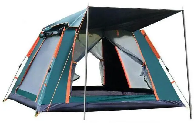 Alt view image 2 of 7 - Camping Popup Tent Water Resistant Windproof Dome Hiking 5 People Family Easy