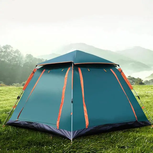 Alt view image 4 of 7 - Camping Popup Tent Water Resistant Windproof Dome Hiking 5 People Family Easy
