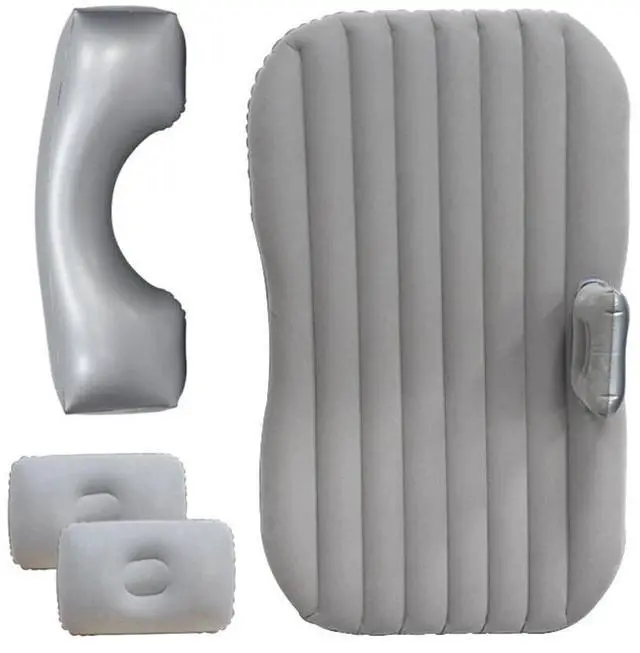 Alt view image 2 of 7 - Inflatable Car Travel Air Mattress Back Seat w/ Air Pump Car Sleeping Mattress