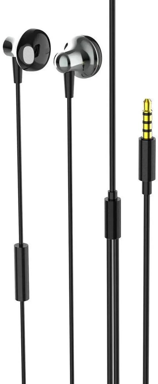 Alt view image 6 of 6 - Stereo Earphone Wired Headphone with Microphone 3.5mm Earbud Headset