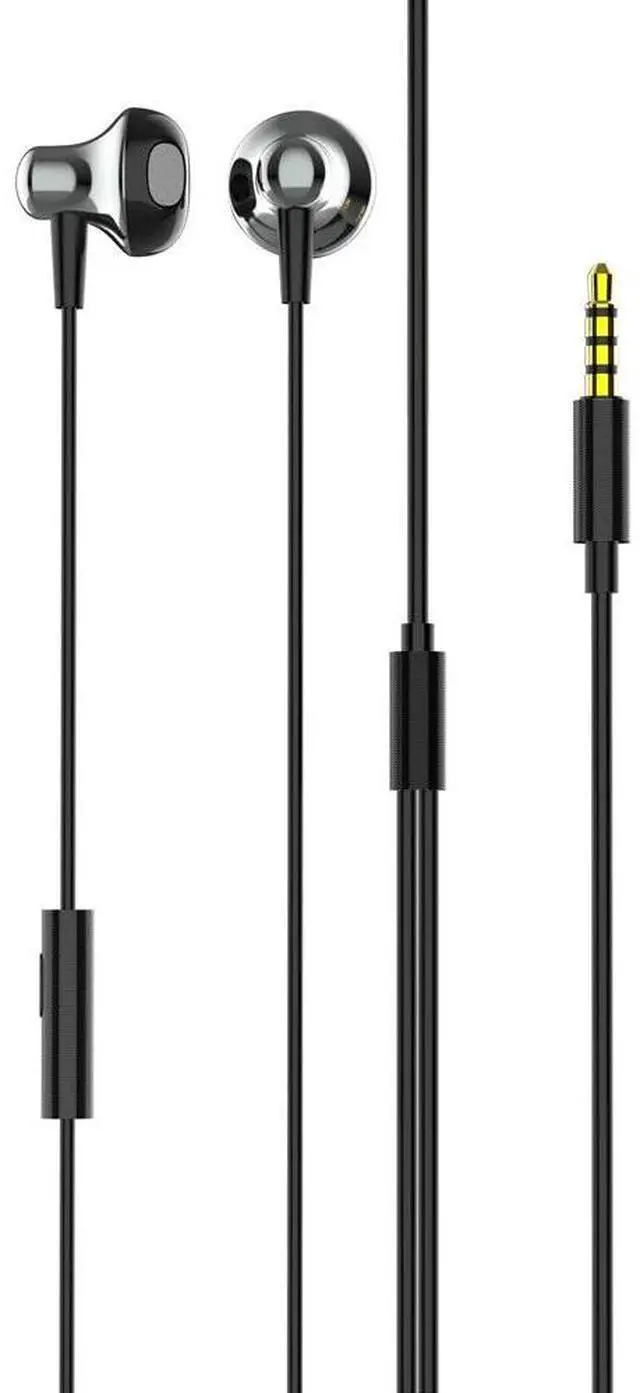Alt view image 5 of 6 - Stereo Earphone Wired Headphone with Microphone 3.5mm Earbud Headset
