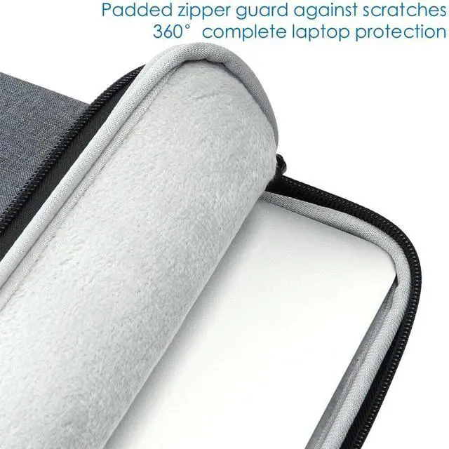 Alt view image 4 of 6 - 15.6 Inch Water-Resistant Laptop Sleeve Notebook Carrying Case Bag