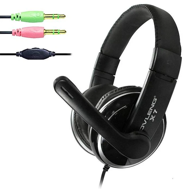 Alt view image 4 of 6 - 3.5mm Stereo Headset Gaming with Mic Microphone Headphone for PC Laptop Computer