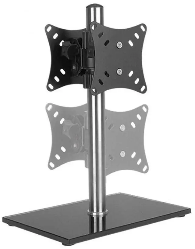 Alt view image 3 of 6 - Dual Desktop Monitor Mount Computer Monitor Holder Arm Dual 14-27 Inch