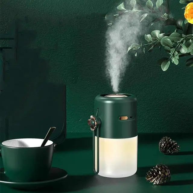 Alt view image 2 of 5 - 300ML Mini Humidifier Rechargeable with Night Light for Car (Green Only)