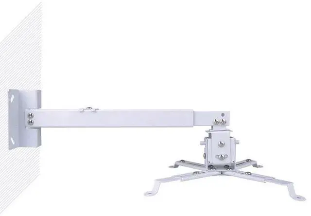 Main image of WHITE Steel Projector Ceiling Mount Bracket LCD DLP Extendable Adjustable 44lbs