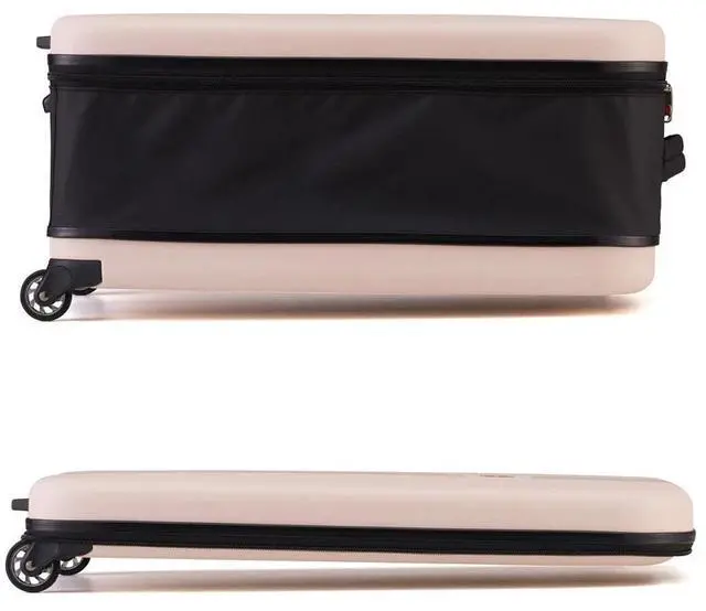 Alt view image 6 of 6 - Collapsible Compact Luggage 20 In Suitcase Travel Foldable Carryon Suitcase Blue
