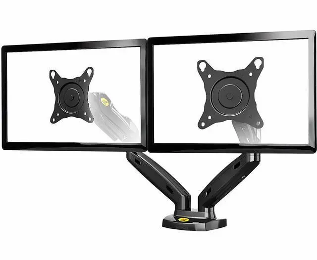 Alt view image 3 of 7 - Dual Monitor Desk Mount Gas Spring Arm Stand Table Deskmount for LCD Screen