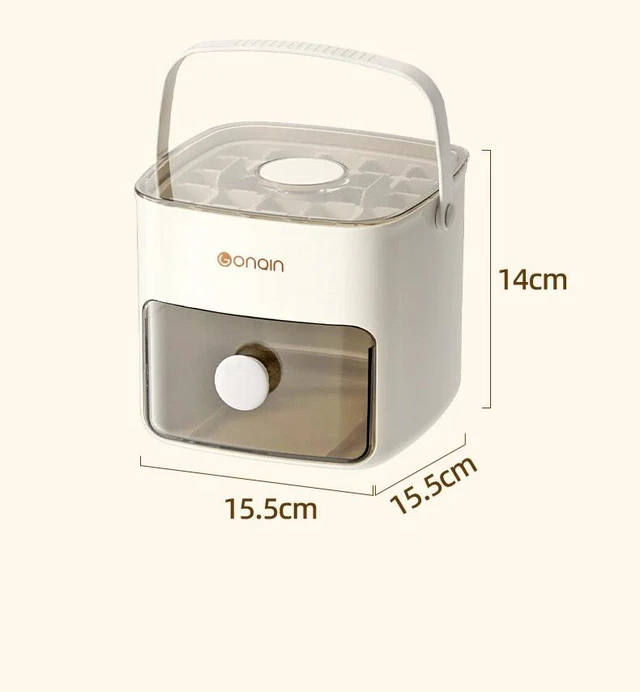 Alt view image 7 of 7 - Ice Cube Maker Box Portable Storage Tray with Cover