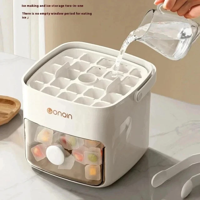 Alt view image 5 of 7 - Ice Cube Maker Box Portable Storage Tray with Cover