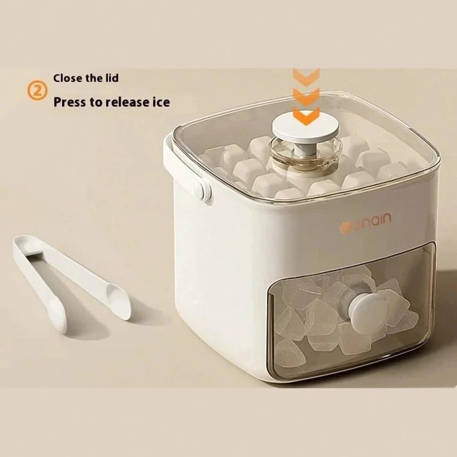 Alt view image 6 of 7 - Ice Cube Maker Box Portable Storage Tray with Cover