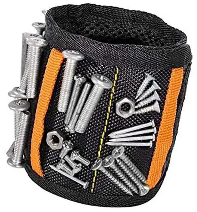 Alt view image 4 of 6 - Magnetic Wristband Tool Belt with 15-Powerful Magnets Adjustable