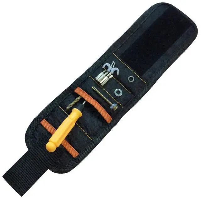Main image of Magnetic Wristband Tool Belt with 15-Powerful Magnets Adjustable