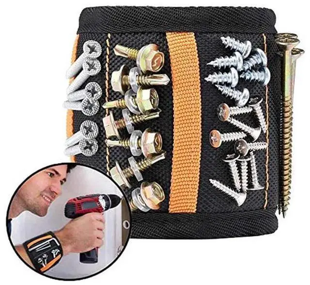Alt view image 6 of 6 - Magnetic Wristband Tool Belt with 15-Powerful Magnets Adjustable