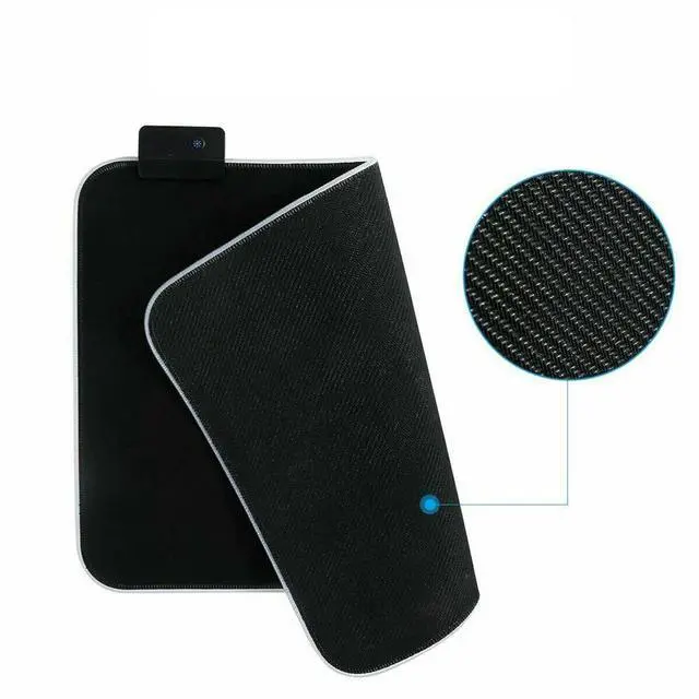 Alt view image 3 of 7 - Gaming Mouse Pad RGB LED Light Color Switching For Computer Laptop Colorfull