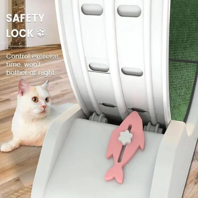 Alt view image 4 of 7 - Cat Treadmill Runner Training Wheel Pet Exercise Toy Indoor Teaser