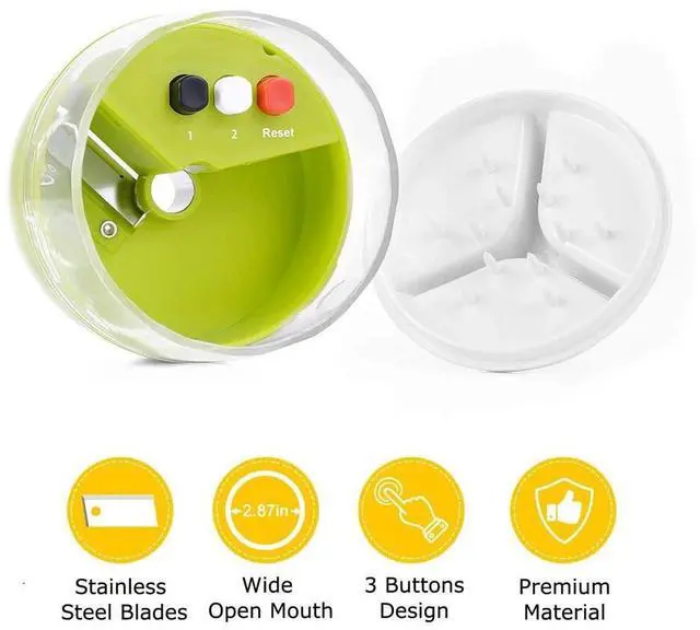 Alt view image 3 of 7 - Multi-Function Handheld Spiralizer Vegetable Slicer Adjustable Grater Cutter