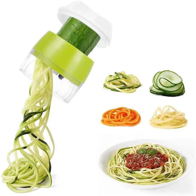 Alt view image 5 of 7 - Multi-Function Handheld Spiralizer Vegetable Slicer Adjustable Grater Cutter