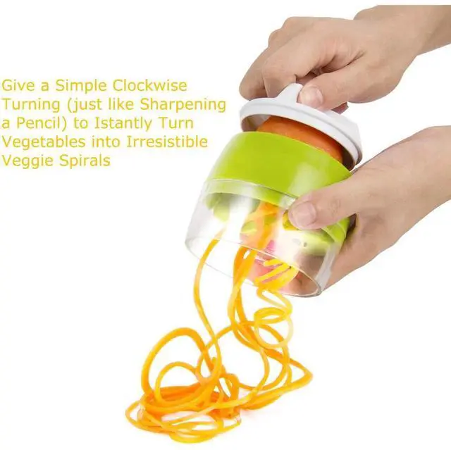 Alt view image 4 of 7 - Multi-Function Handheld Spiralizer Vegetable Slicer Adjustable Grater Cutter