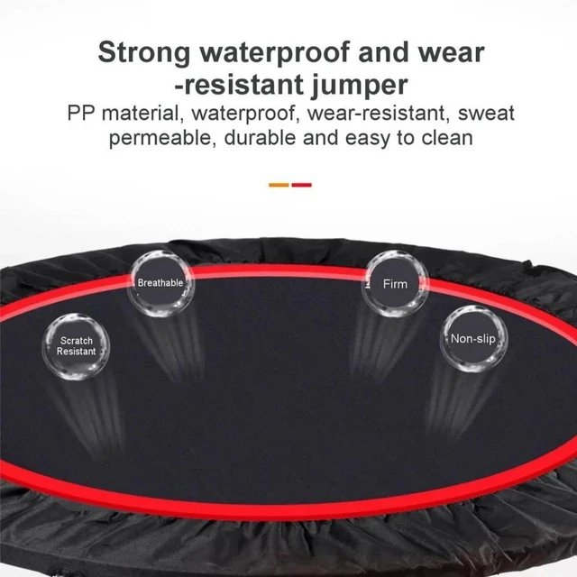 Alt view image 4 of 7 - Trampoline 40 Inch Indoor Outdoor Home Fitness Exercise Foldable Rebounder