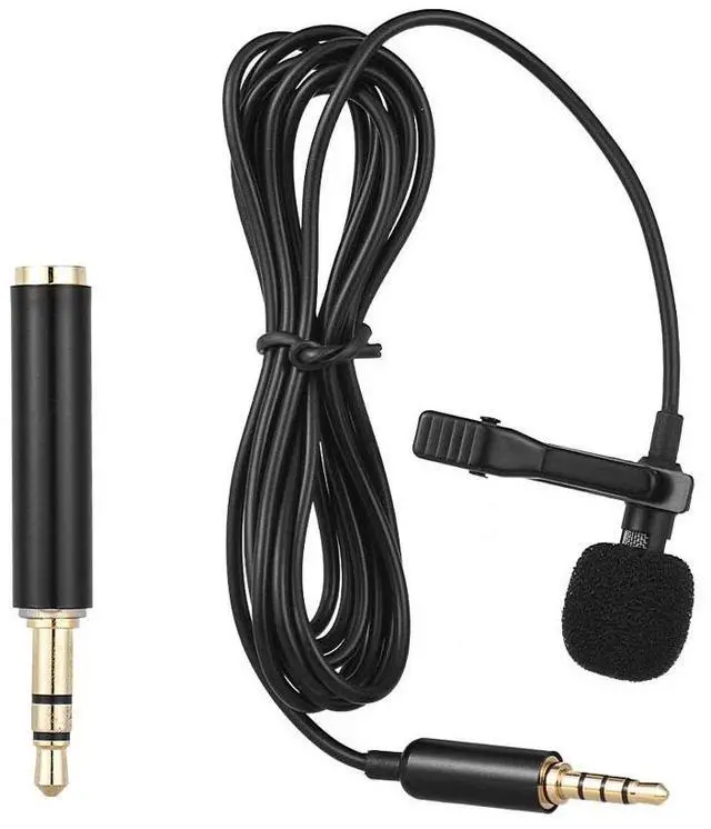 Alt view image 3 of 7 - Lavalier Mic Mini Clip-on Ultimate Omnidirectional Portable Wired Microphone