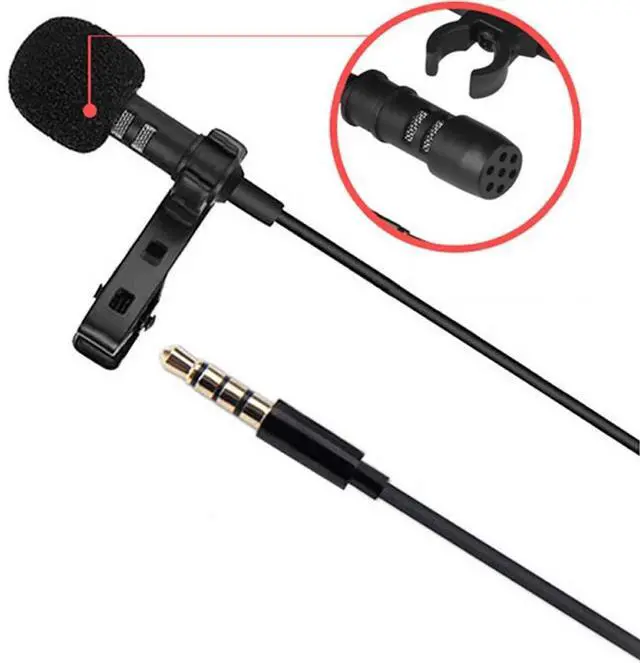 Alt view image 4 of 7 - Lavalier Mic Mini Clip-on Ultimate Omnidirectional Portable Wired Microphone