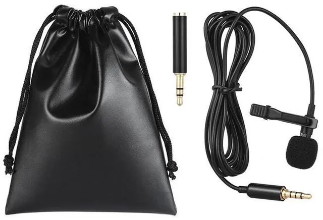 Alt view image 7 of 7 - Lavalier Mic Mini Clip-on Ultimate Omnidirectional Portable Wired Microphone
