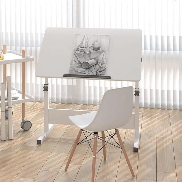 Alt view image 3 of 7 - Multifunction Table Height Tilt Adjustable Drawing Office Computer Foldable Desk