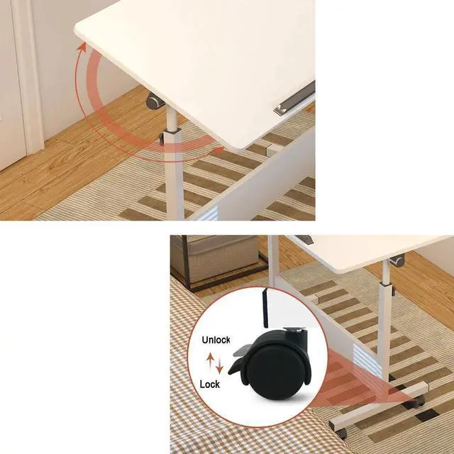 Alt view image 7 of 7 - Multifunction Table Height Tilt Adjustable Drawing Office Computer Foldable Desk
