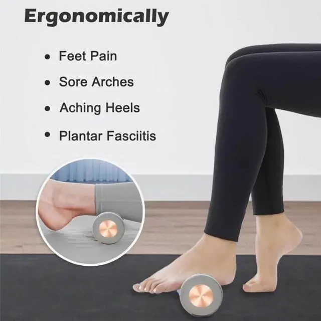 Alt view image 7 of 7 - Foot Massager Roller Plantar fascitis Relief Feet Heel Pain Ache Relieve 2 Rolls