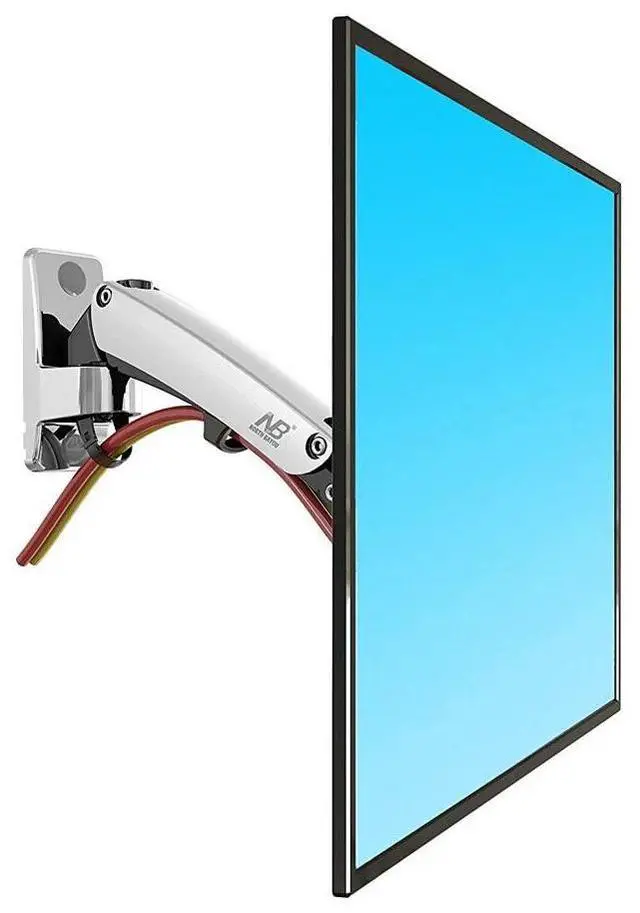 Alt view image 5 of 7 - Wall Mount Gas Strut Full Motion LED LCD Monitor Tilt Arm Bracket 19 - 27 in