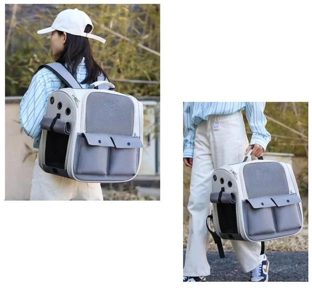Alt view image 4 of 6 - Pet Carrier Backpack Dog Cat Travel Camping Outdoor Breathable Light Weight