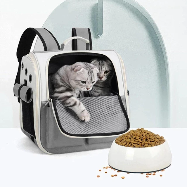 Alt view image 5 of 6 - Pet Carrier Backpack Dog Cat Travel Camping Outdoor Breathable Light Weight