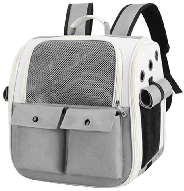 Alt view image 2 of 6 - Pet Carrier Backpack Dog Cat Travel Camping Outdoor Breathable Light Weight