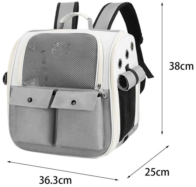 Alt view image 6 of 6 - Pet Carrier Backpack Dog Cat Travel Camping Outdoor Breathable Light Weight